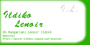 ildiko lenoir business card